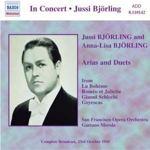 JUSSI BJÖRLING:Arias and Duets - Björling,jussi / Björling,anna-l - Musik - Naxos Historical - 0636943114223 - 29. januar 2001