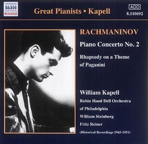 KAPELL: Rachmaninov.Piano Mus. - Kapell,william / Steinberg / Reine - Musik - NAXOS - 0636943169223 - 8 april 2002
