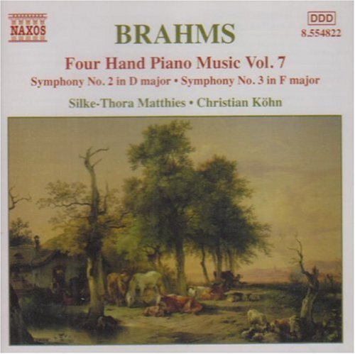 Four Hand Piano Music 7 - Brahms / Matthies / Kohn - Musik - NAXOS - 0636943482223 - 18. juni 2002