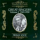 Great Singers 2: 1903-39 / Various - Great Singers 2: 1903-39 / Various - Música - NIMBUS - 0710357781223 - 14 de fevereiro de 2006