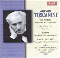 Symphony / Tone Poem After Lenau / Passacaglia - Schubert / Strauss,r. / Haydn / Bach / Toscanini - Music - GUILD - 0795754220223 - November 25, 2003
