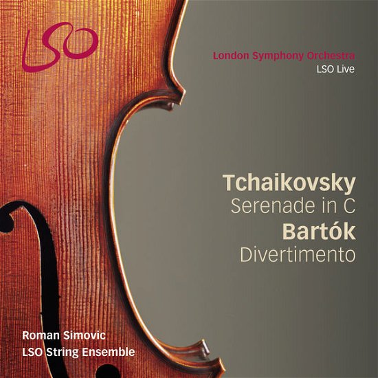 Cover for Roman Simovic Lso String Ens · Tchaikovsky Serenade Bartok Divertimento (CD) (2017)