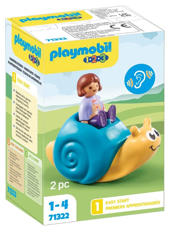 Playmobil 1.2.3. Schommelende Slak - 71322 - Playmobil - Produtos - Playmobil - 4008789713223 - 
