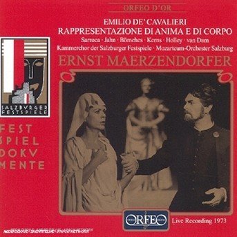 Cover for Cavalieri,emilio De / Maerzendorfer,ernst · Rappresentazione Di Anima E Di Corpo (CD) (1999)