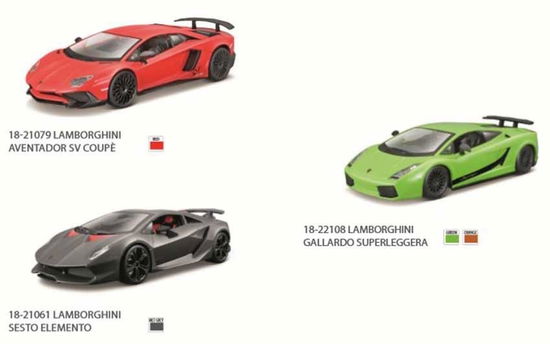 Cover for Bburago Lamborghini · Bburago: Lamborghini 1:24 (Assortimento) (MERCH)