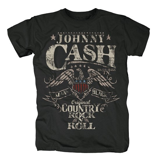 Cover for Johnny Cash · Rock N Roll Black (T-shirt) [size L] (2016)