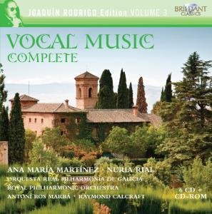 Cover for Rodrigo / Martinez / Guinovart / Rodes · Complete Vocal Music - Rodrigo Collection 3 (CD) [Box set] (2012)