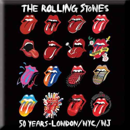 The Rolling Stones Fridge Magnet: Tongue Evolution - The Rolling Stones - Mercancía - Bravado - 5055295352223 - 17 de octubre de 2014