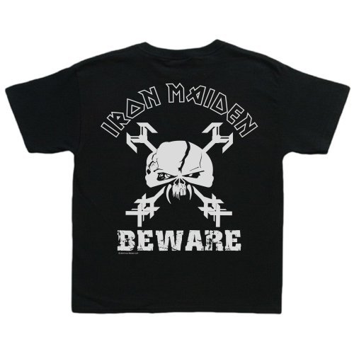 Iron Maiden Kids Toddler T-Shirt: Beware (6-12 Months) - Iron Maiden - Koopwaar - Global - Apparel - 5055295394223 - 