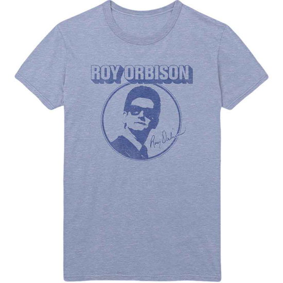 Cover for Roy Orbison · Roy Orbison Unisex T-Shirt: Photo Circle (Blue) (T-shirt) [size M] [Blue - Unisex edition] (2019)