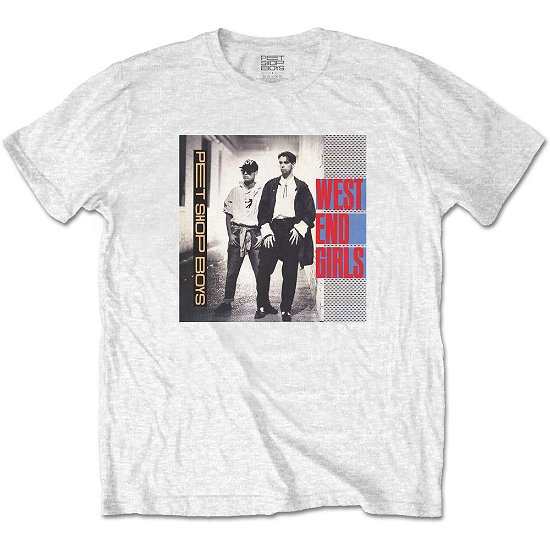 Cover for Pet Shop Boys · Pet Shop Boys Unisex T-Shirt: West End Girls (T-shirt) [size S] [White - Unisex edition] (2020)