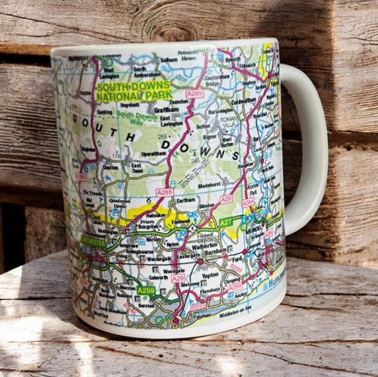 Cover for OS Map Ceramic Mug - South Downs National Park (MERCH) (2025)