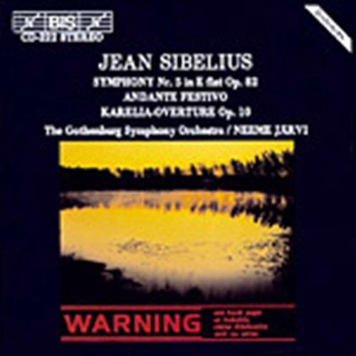Symphony 5 / Andante Festivo - Sibelius / Jarvi / Gothenburg So - Musikk - Bis - 7318590002223 - 25. mars 1994