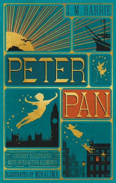 Cover for J. M Barrie · Peter Pan (MinaLima Edition) (lllustrated with Interactive Elements) (Gebundenes Buch) [Minalima edition] (2015)