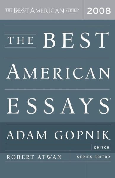 Cover for Adam Gopnik · The Best American Essays (Pocketbok) (2008)