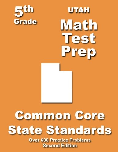 Cover for Teachers' Treasures · Utah 5th Grade Math Test Prep: Common Core Learning Standards (Paperback Book) (2013)