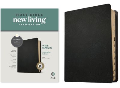 NLT Wide Margin Bible, Filament Enabled Edition (Red Letter, Genuine Leather, Black, Indexed) - Tyndale - Books - Tyndale House Publishers - 9781496474223 - January 10, 2023