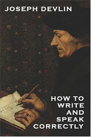 Cover for Joseph Devlin · How to Write and Speak Correctly (Paperback Book) (2024)