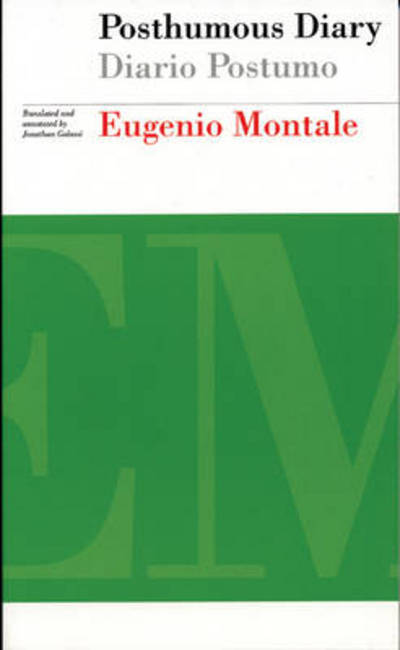 Cover for Eugenio Montale · Posthumous Diary (diario Postumo) (Paperback Book) [Annotated edition] (2000)