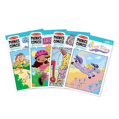 Cover for Melissa &amp; Doug · Phonics Comics Level 1 Assortment (12 Books: 3 Each of 31500,01,02,04) (Book) (2020)