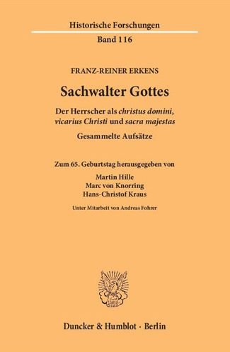 Cover for Erkens · Sachwalter Gottes. (Buch) (2017)