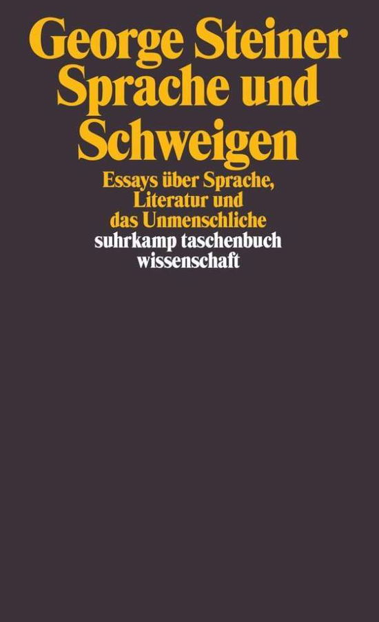 Suhrk.TB Wi.2122 Steiner.Sprache und Sc - George Steiner - Books -  - 9783518297223 - 