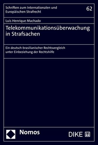 Cover for Luis Henrique Machado · Telekommunikationsuberwachung in Strafsachen (Paperback Book) (2022)