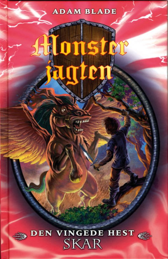 Cover for Adam Blade · Monsterjagten: Monsterjagten 14: Den vingede hest Skar (Gebundesens Buch) [1. Ausgabe] [Indbundet] (2010)