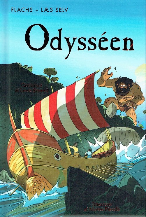 Cover for Louie Stowell Homer · Flachs - Læs selv: FLACHS - LÆS SELV: Odysséen (Gebundesens Buch) [1. Ausgabe] (2018)