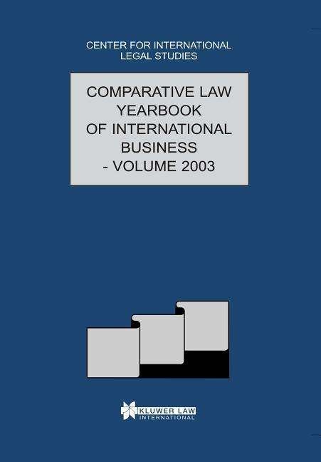 Campbell · The Comparative Law Yearbook of International Business: Volume 25, 2003 - Comparative Law Yearbook Series Set (Hardcover bog) (2004)
