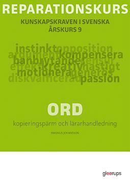 Cover for Magnus Johansson · Reperationskurs Läsa / Skriva / Ord: Reparationskurs Ord Kop pärm + Lhl (N/A) (2011)