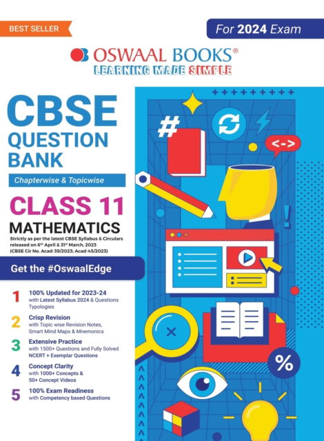 Cover for Oswaal Editorial Board · Oswaal CBSE Class 11 Mathematics Question Bank (2024 Exam) (Paperback Book) (2023)