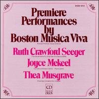 Cover for Boston Musica Viva / Pittman / Musgrave · Premiere Performances (CD) (1992)