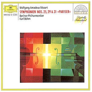 Cover for Mozart / Bpo / Bohm · Symphonies 25 29 &amp; 31 (CD) (2008)