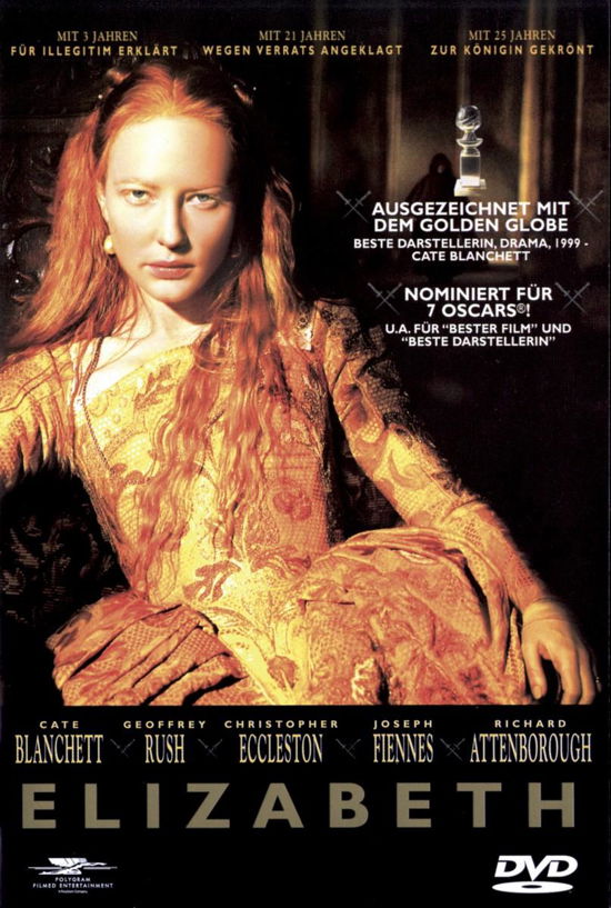 Elizabeth - Cate Blanchett,geoffrey Rush,christopher... - Elokuva - POLYGRAM FILMED ENTERTAIN - 0044005827224 - tiistai 11. toukokuuta 1999