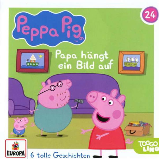 Cover for Peppa Pig Hörspiele · Folge 24: Papa Hängt Ein Bild Auf (CD) (2022)