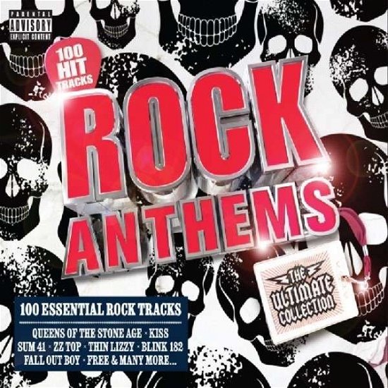 Cover for 100 Hit Tracks - Rock Anthems · Rock Anthems (CD) (2022)