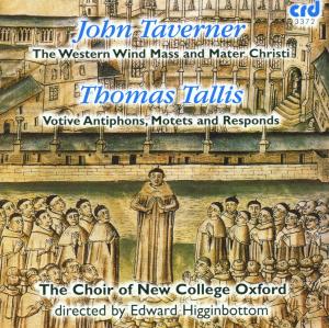 Tallissancte Deus - Tallis / Taverner / New College Oxford / Higginbottom - Musikk - CRD - 0708093337224 - 2018