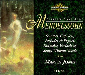 Cover for Felix Mendelssohn · The Complete Piano Music - Martin Jones (CD) [Box set] (1996)