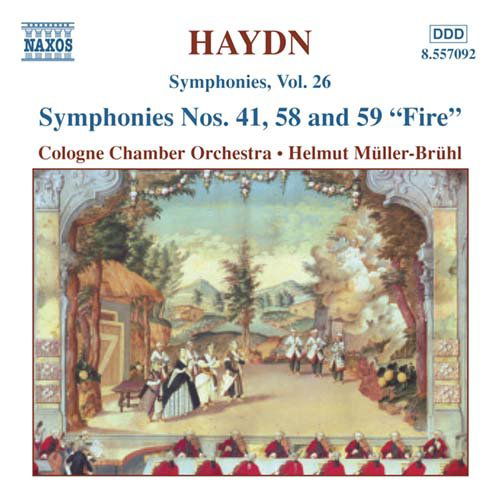 Symphonies 41 C Major 58 F Major 59 a Major 26 - Haydn / Muller-bruhl / Cologne Chamber Orchestra - Música - NAXOS - 0747313209224 - 20 de maio de 2003