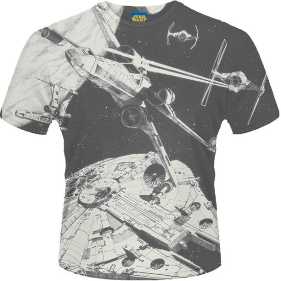 Cover for Star Wars · Space Battle (Dye Sub) (T-shirt) [size L] [White edition] (2014)