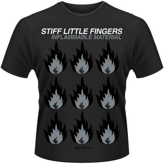 Cover for Stiff Little Fingers · Inflammable Material (T-shirt) [size S] [Black edition] (2015)