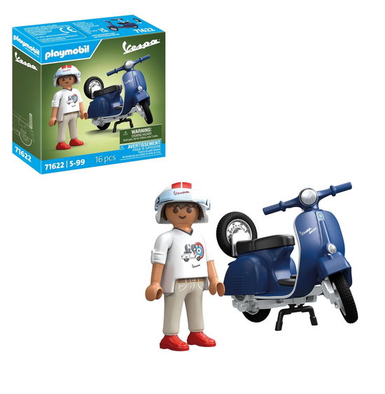 Cover for Playmobil · 1969 Vespa 150 Sprint Veloce, Blau (Toys)