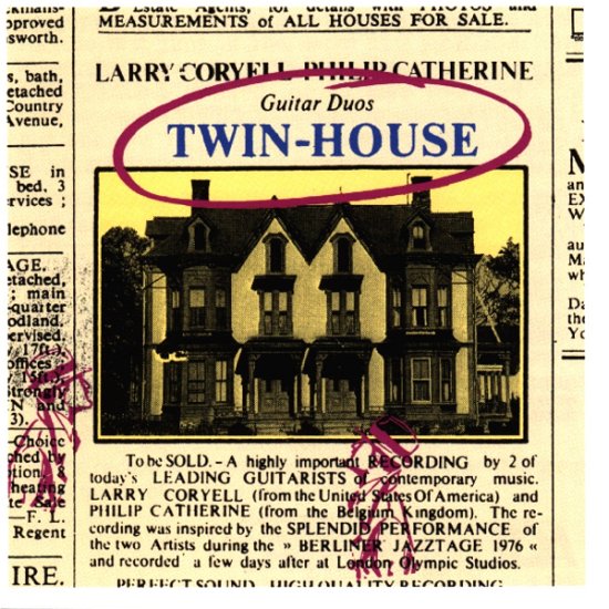 Twin House - Larry Coryell - Muziek - ACT - 4014897920224 - 1 oktober 1999