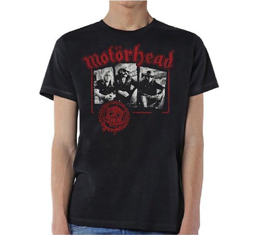 Motorhead Unisex T-Shirt: Stamped - Motörhead - Fanituote - Global - Apparel - 5055979996224 - torstai 30. tammikuuta 2020