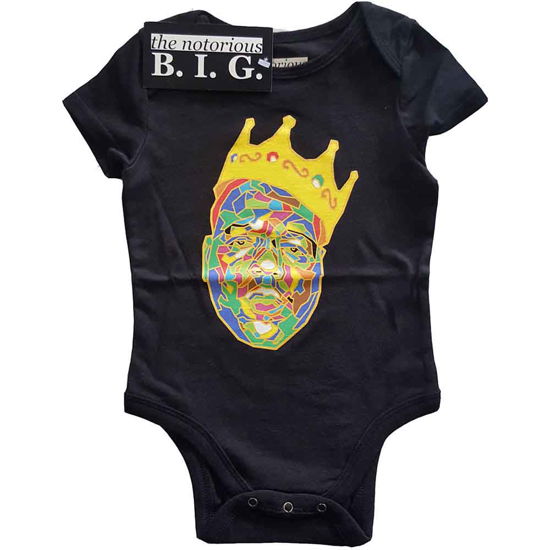 Cover for Biggie Smalls · Biggie Smalls Kids Baby Grow: Crown (6-9 Months) (CLOTHES) [size 6-12mths] [Black - Kids edition]