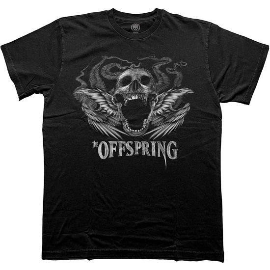 The Offspring Unisex T-Shirt: Feathered Winged Skull - Offspring - The - Marchandise -  - 5056737281224 - 18 septembre 2024