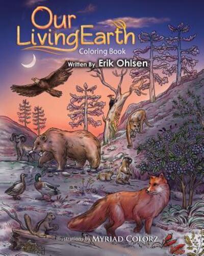 Cover for Erik Ohlsen · Our Living Earth Coloring Book: Coloring pages of Nature, Wild Animals, Biology, Ecology, Mandala's (Taschenbuch) (2016)