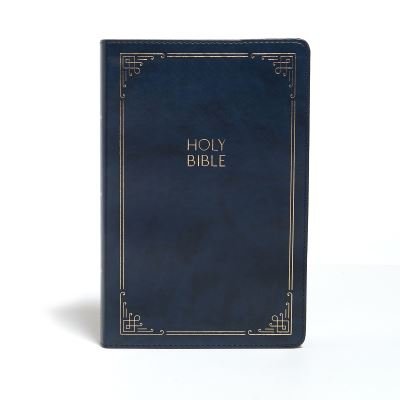Cover for Holman Bible Staff · KJV Large Print Personal Size Reference Bible, Navy (Leather Book) (2021)