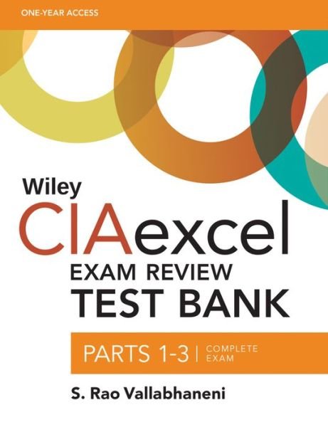 Cover for Vallabhaneni, S. Rao (SRV Professional Publication) · Wiley CIAexcel Exam Review Test Bank: Complete Set - Wiley CIA Exam Review Series (Pocketbok) (2015)